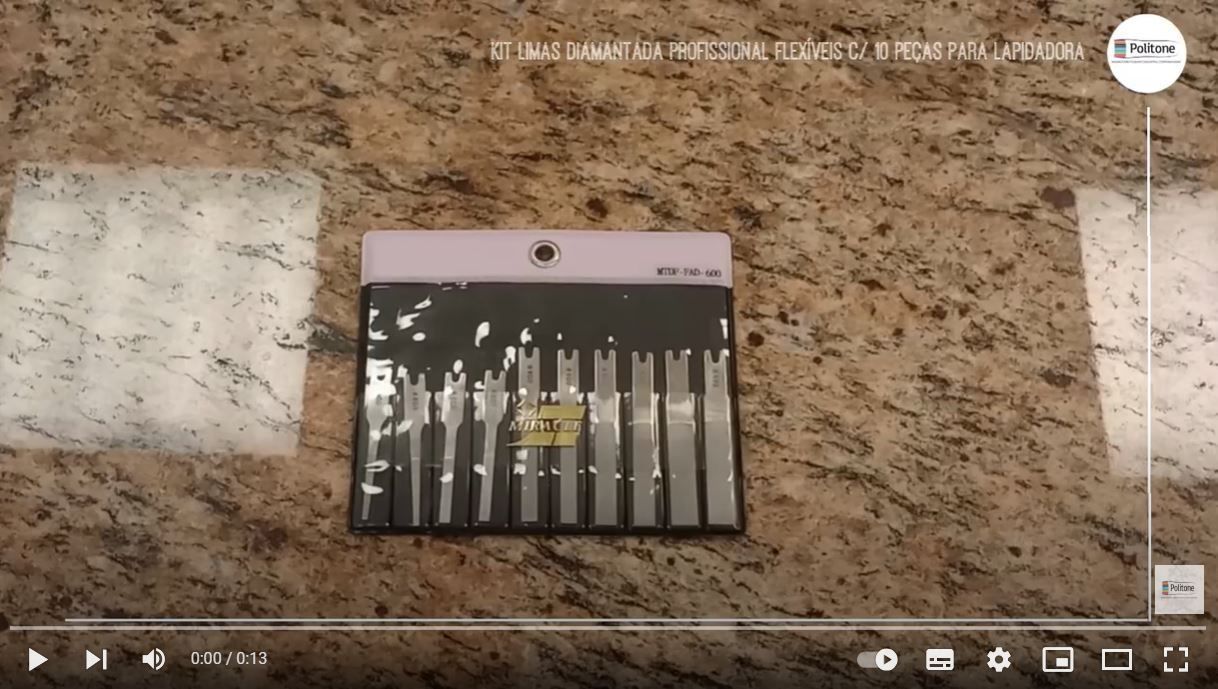 Kit Limas Diamantadas Flexíveis C/ 10 Peças para Lapidadora – LDFM-2A10