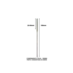 Lima Diamantada Individual Agulha 180mm