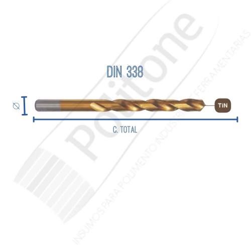 Brocas para Metal Autocentrante HSS DIN338