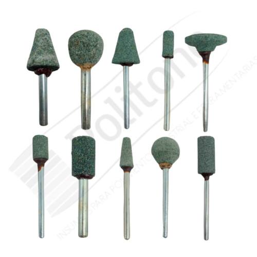 Ponta Montada Pedra Verde Metal Duro