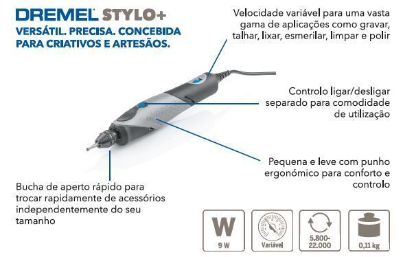 DREMEL STYLO+ C/11 ACESSÓRIOS DREMEL STYLO+ C/11 ACESSÓRIOS