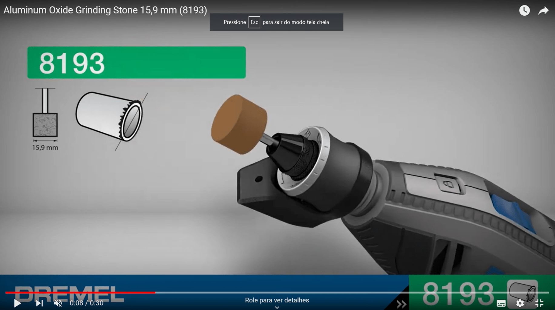 DREMEL PONTA MONTADA